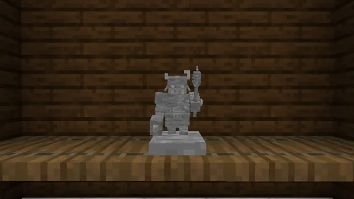 Stone Piglin Chief Trophy
