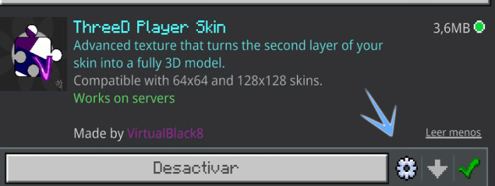 ThreeD Player Skin screenshot №1