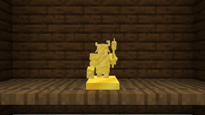 Golden Piglin Chief Trophy