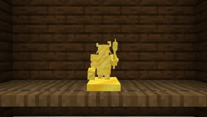 Golden Piglin Chief Trophy