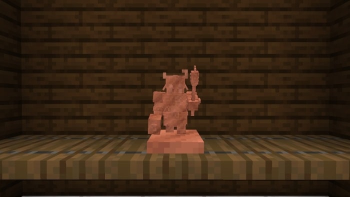 Copper Piglin Chief Trophy