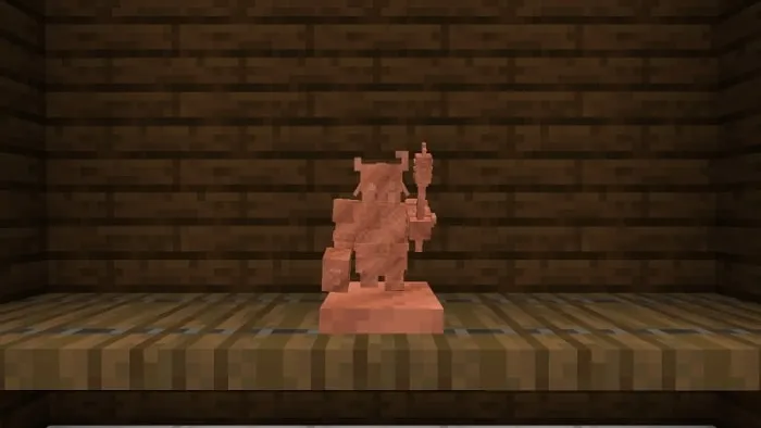 Copper Piglin Chief Trophy