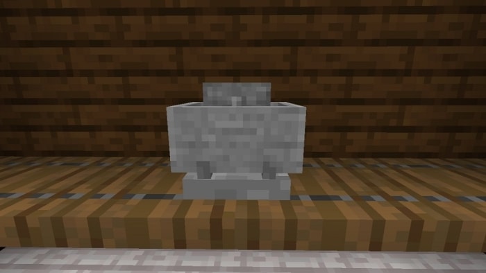 Stone Minecart Trophy