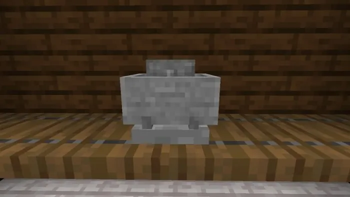 Stone Minecart Trophy