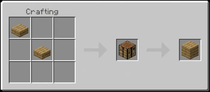 Planks from Slabs Recipes