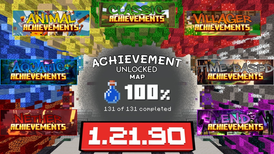 Thumbnail: Achievement Unlocked Map 1.21.90 - Easily and Quickly All Achievements Completed