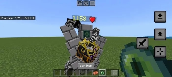 Golem with health bar above.
