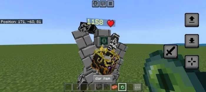 Golem with health bar above.