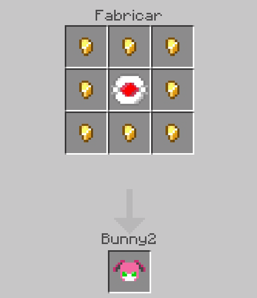 Crafting recipe for Bunny2 item.