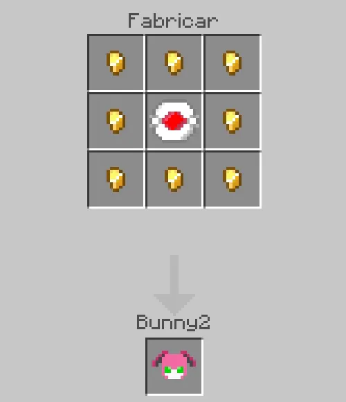 Crafting recipe for Bunny2 item.
