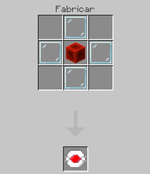 Crafting interface with items.