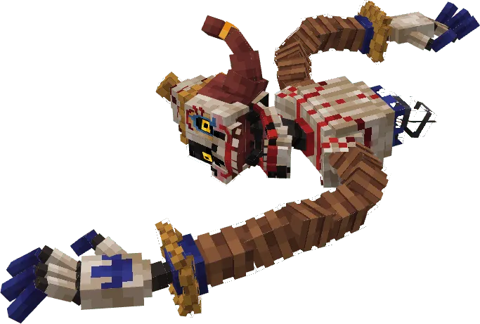 Jackie character model in Minecraft mod.