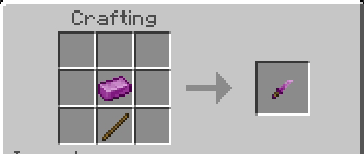 Crafting Veilnium sword with ingot.