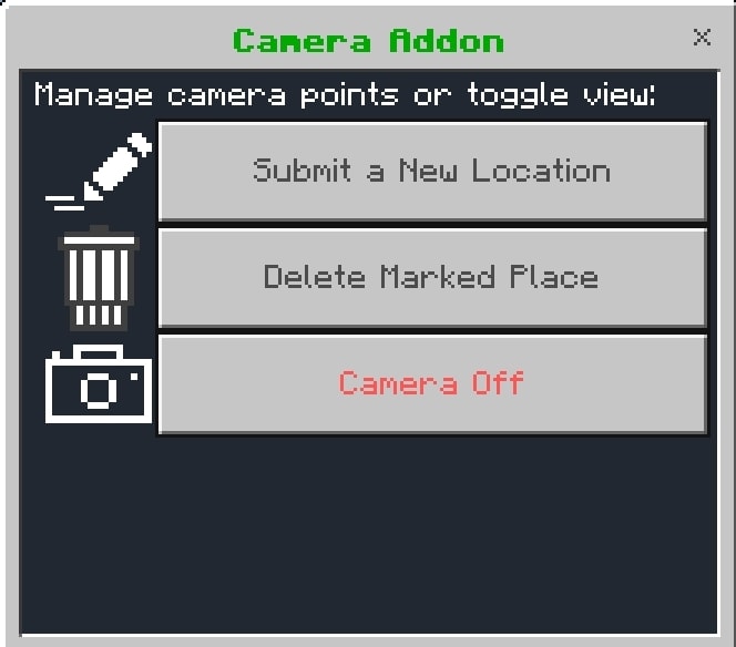 Camera Addon Usage