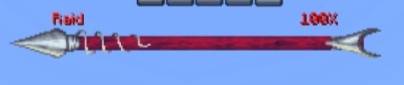 Red and silver arrow-themed bossbar.