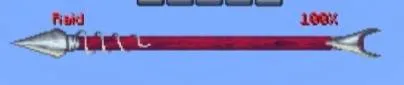 Red and silver arrow-themed bossbar.