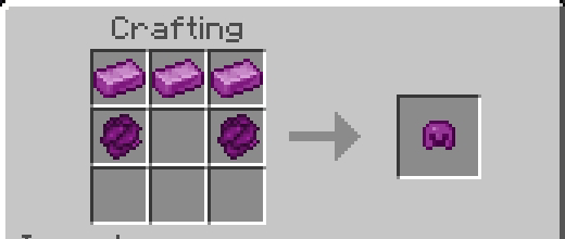 Crafting Veilnium helmet recipe.