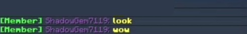 Chat with Member rank displayed