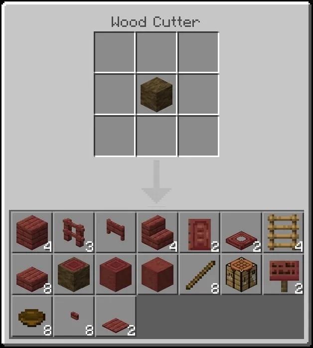 Crafting wooden blocks from a log.