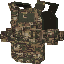 Pixelated tactical military vest.