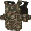Pixelated tactical military vest.