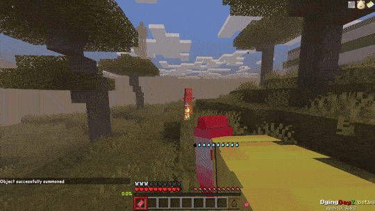 Player aiming at zombie in a forest.