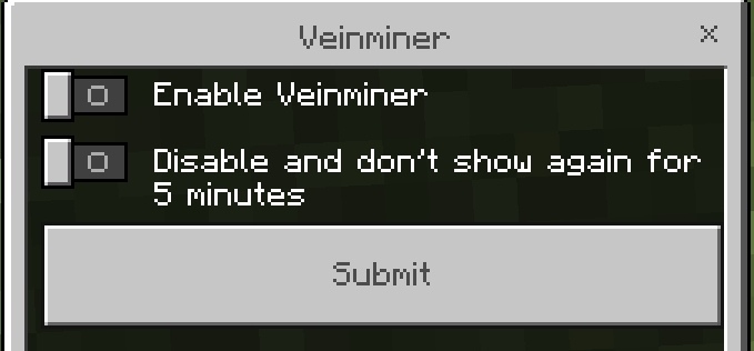Disable UI Option