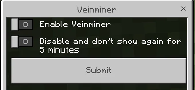 Disable UI Option