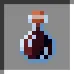 Potion bottle icon with coffee color.
