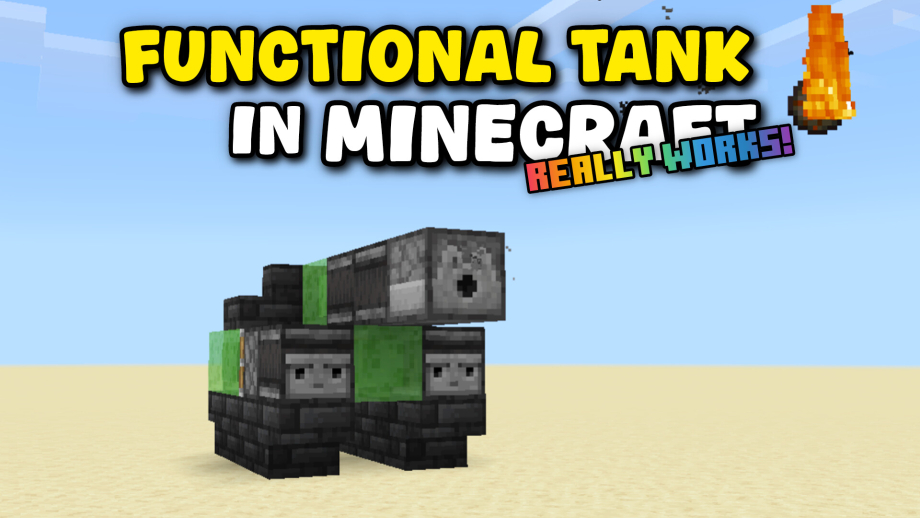 Thumbnail: Functional Tank in Minecraft!