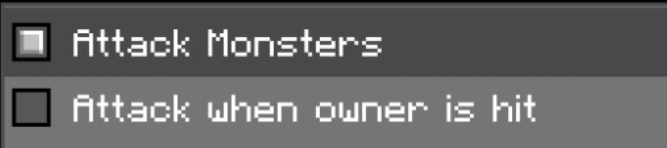 Attack options in game settings.
