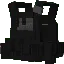 Black tactical vest armor.