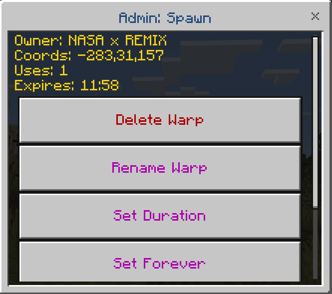 Nasa's TP/Player Warps screenshot 5