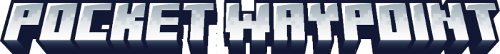 Pocket Waypoint logo in blocky font.