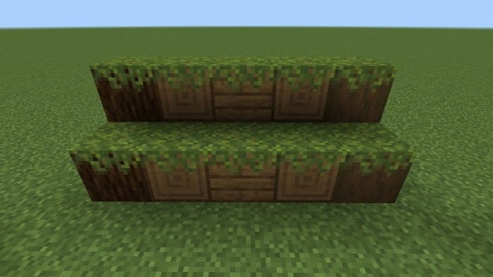 Mossed Spruce Log