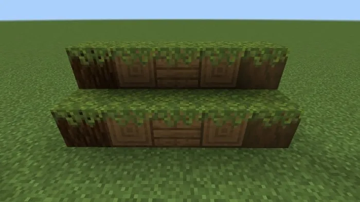 Mossed Spruce Log