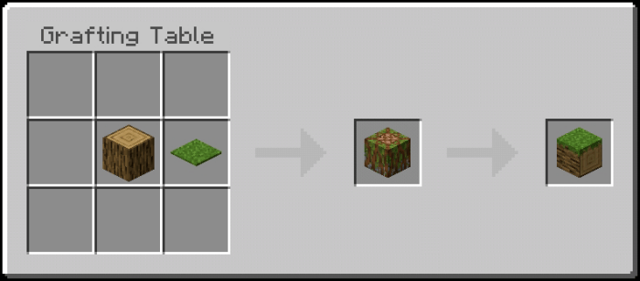 Grassed Oak Log Recipe 2