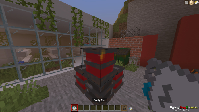 Game mod with empty can item.