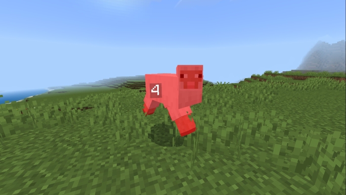 Pink sheep with damage indicator 4.