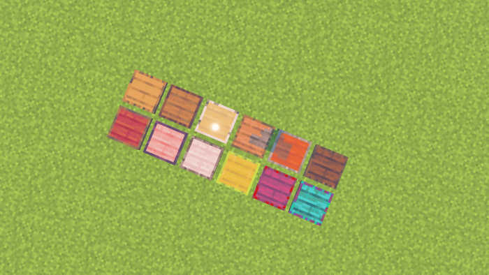 Wooden texture pressure plates array.
