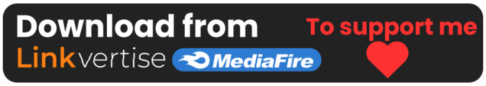 Download buttons Linkvertise, MediaFire.