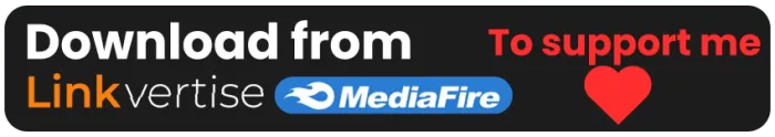 Download buttons Linkvertise, MediaFire.