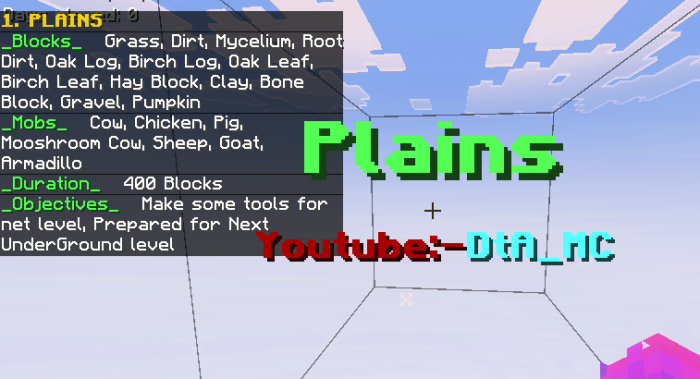 Game interface showing Plains level info.