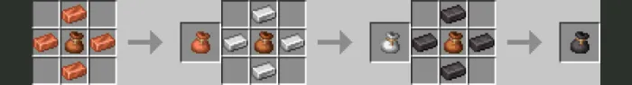 Crafting bundles copper, iron, gold, netherite.