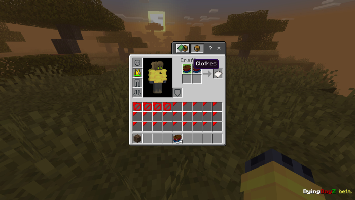 Inventory screen with items and stats.