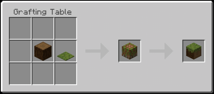 Mossed Spruce Log Recipe