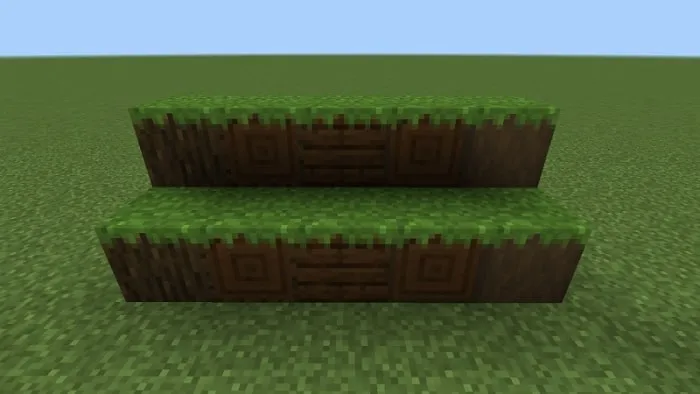 Grassed Dark Oak Log