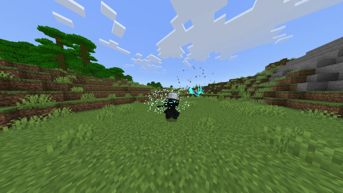 Minecraft mod Vergil casting a spell.