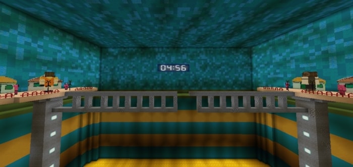Jump rope game arena with timer.