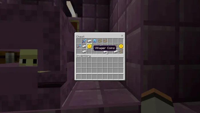Chest with Villager Coins inside.